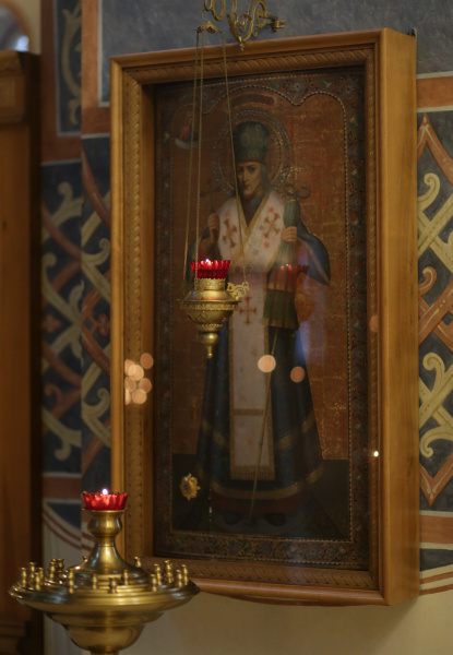 Икона святителя Димитрия Ростовского с частицей мощей святого